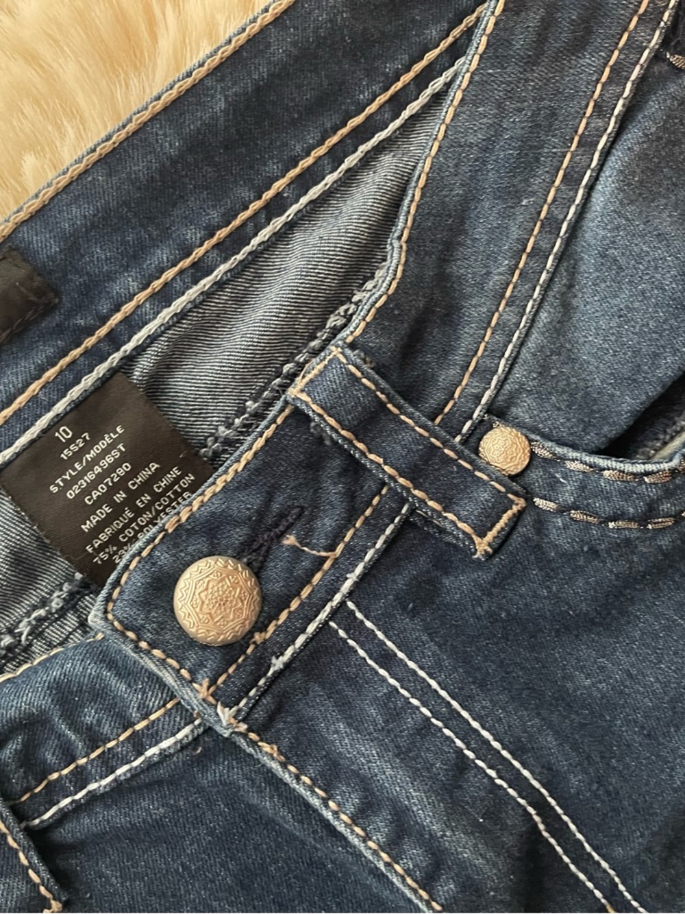 Women’s Dark Blue Stretch Denim Jeans - Classic High-Rise